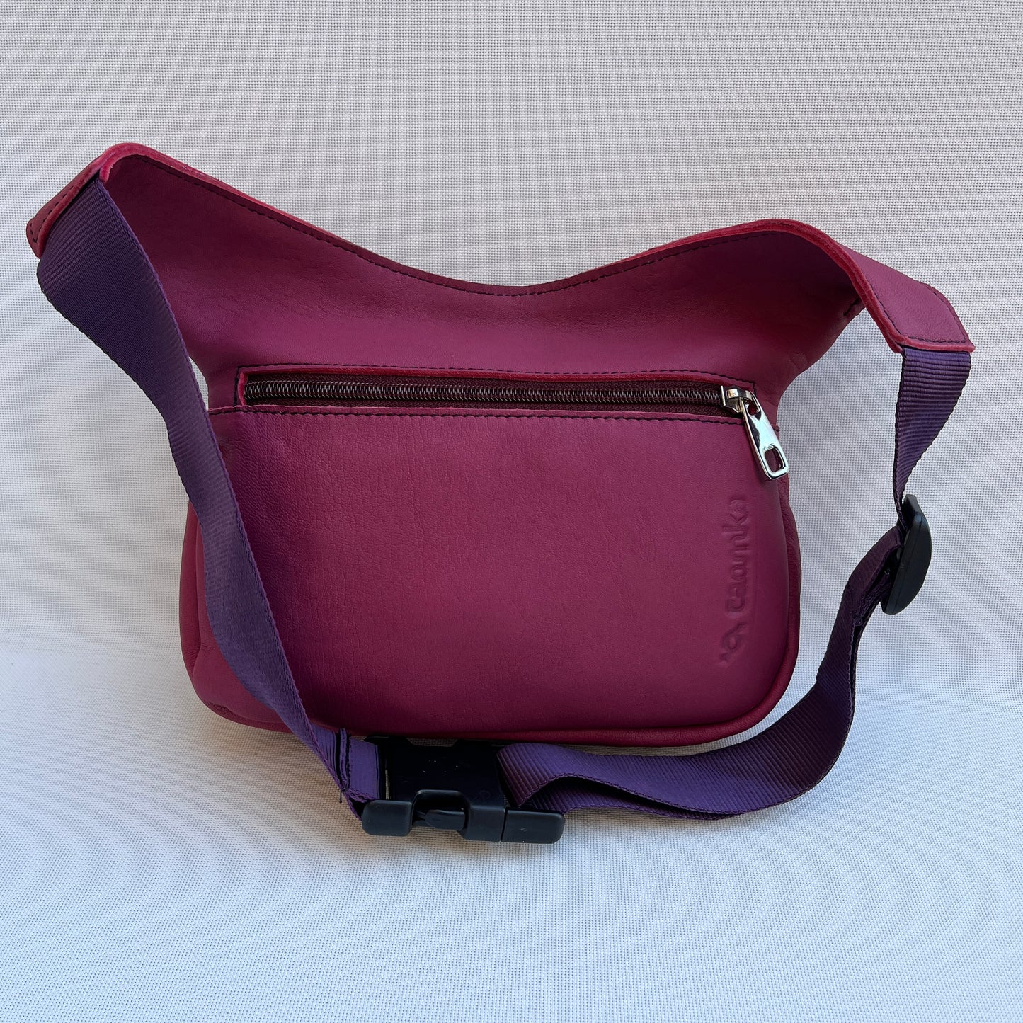 Special Bordeaux &amp; Panot Natural leather BioCuir® Exclusive Piece No. 12163