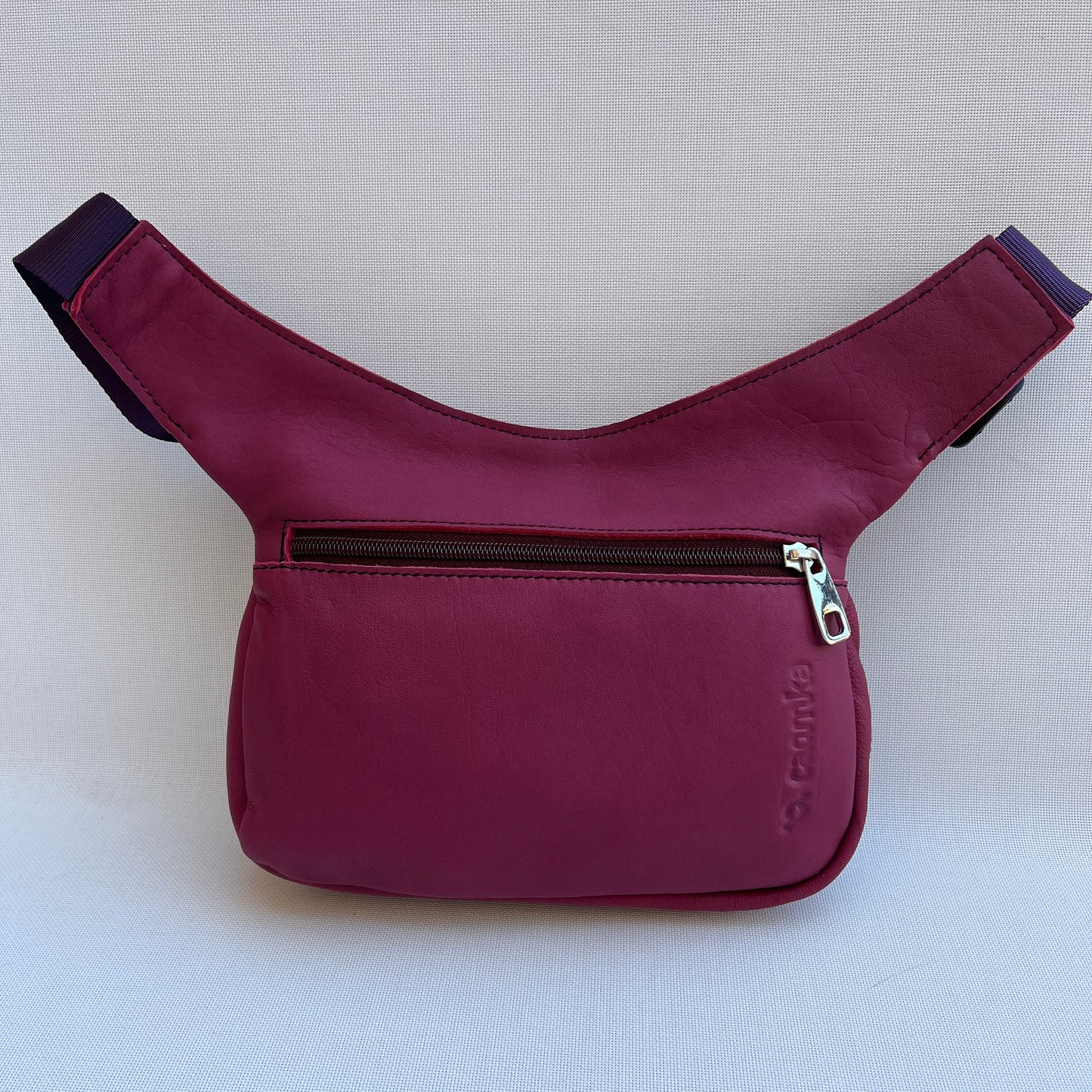 Special Bordeaux &amp; Panot Natural leather BioCuir® Exclusive Piece No. 12163