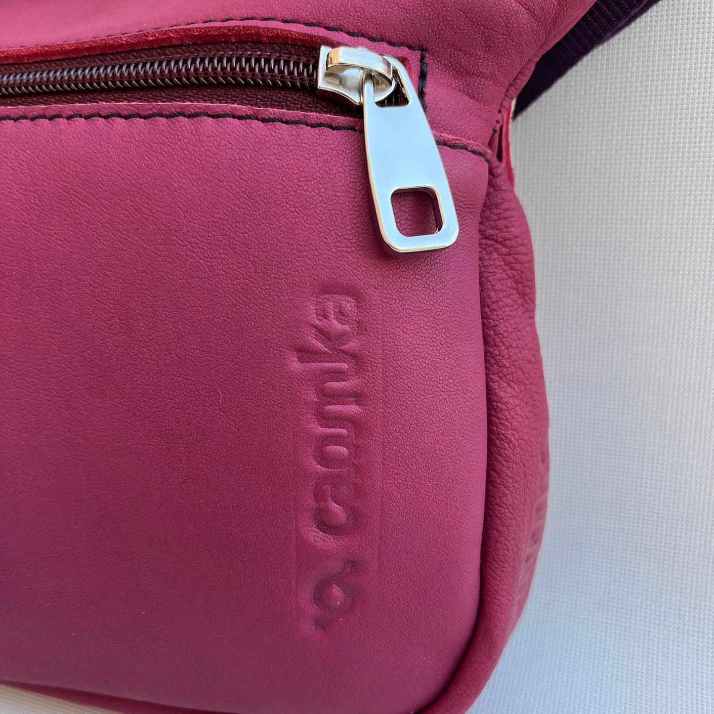 Special Bordeaux &amp; Panot Natural leather BioCuir® Exclusive Piece No. 12163