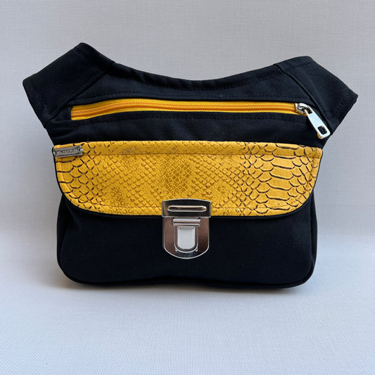 Special Black "Cordura" &amp; Yellow Snake Unique Piece No. 11471