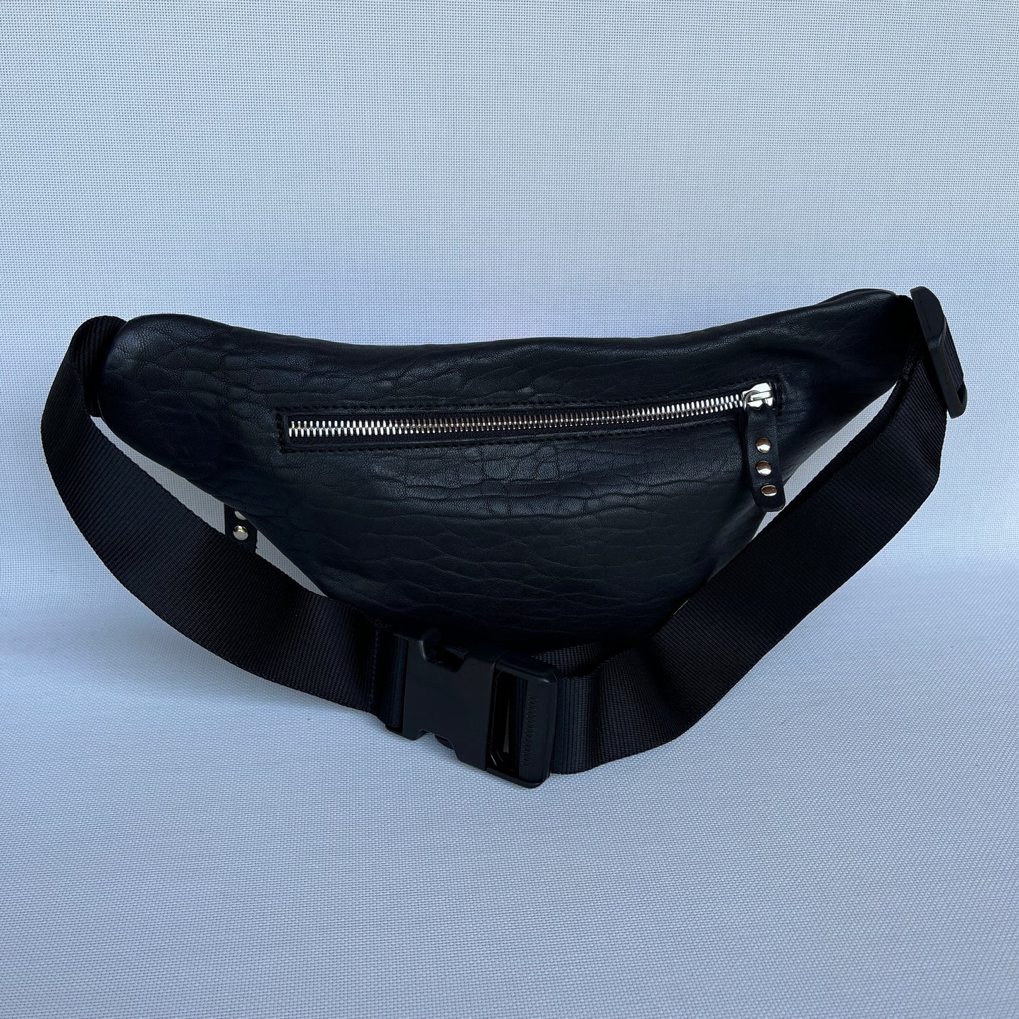 Retro Chic Special Black Mandalas BioCuir® natural leather Unique Piece No. 12227