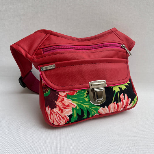 Special Red Crazy Gemma Vegan Leather Unique Piece No. 11350