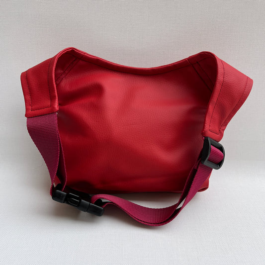 Special Red Crazy Gemma Vegan Leather Unique Piece No. 11350