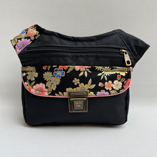 Special Black &amp; Japanese Flowers · Waterproof · Unique Piece No. 11302