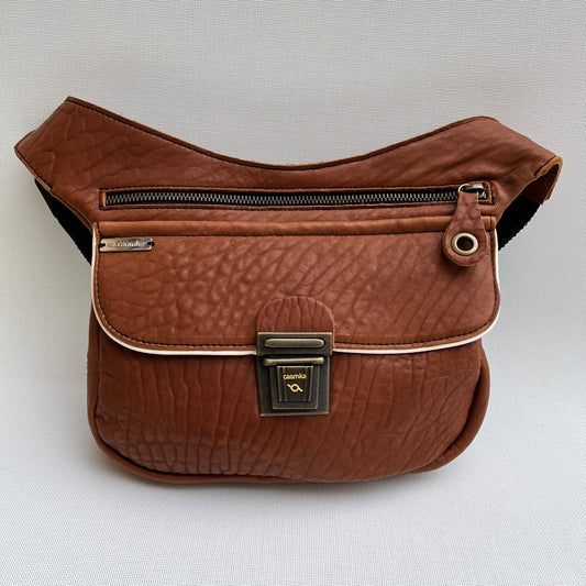 Special Brown Top BioCuir® natural leather Unique Piece No. 10519
