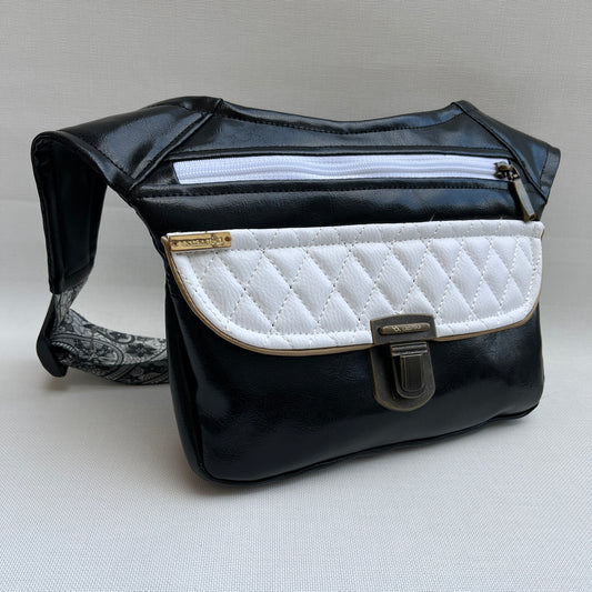 Special Black & White Top · Polipiel Vegana · Pieza Exclusiva Núm. 13048