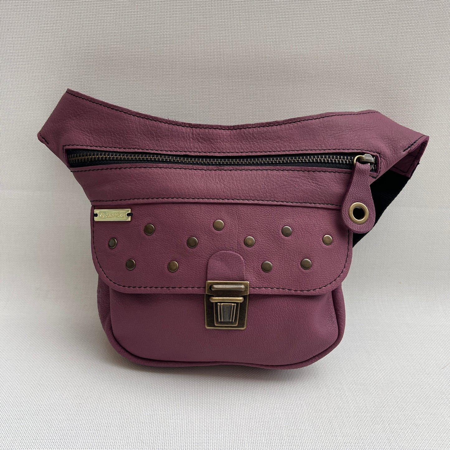 Mini Premium Purple &amp; Old Gold Natural BioCuir® Leather Exclusive Part No. 13139
