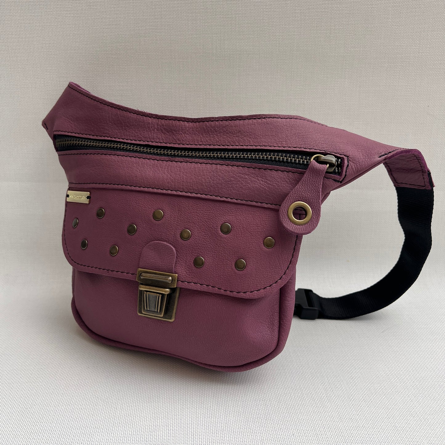 Mini Premium Purple &amp; Old Gold Natural BioCuir® Leather Exclusive Part No. 13139
