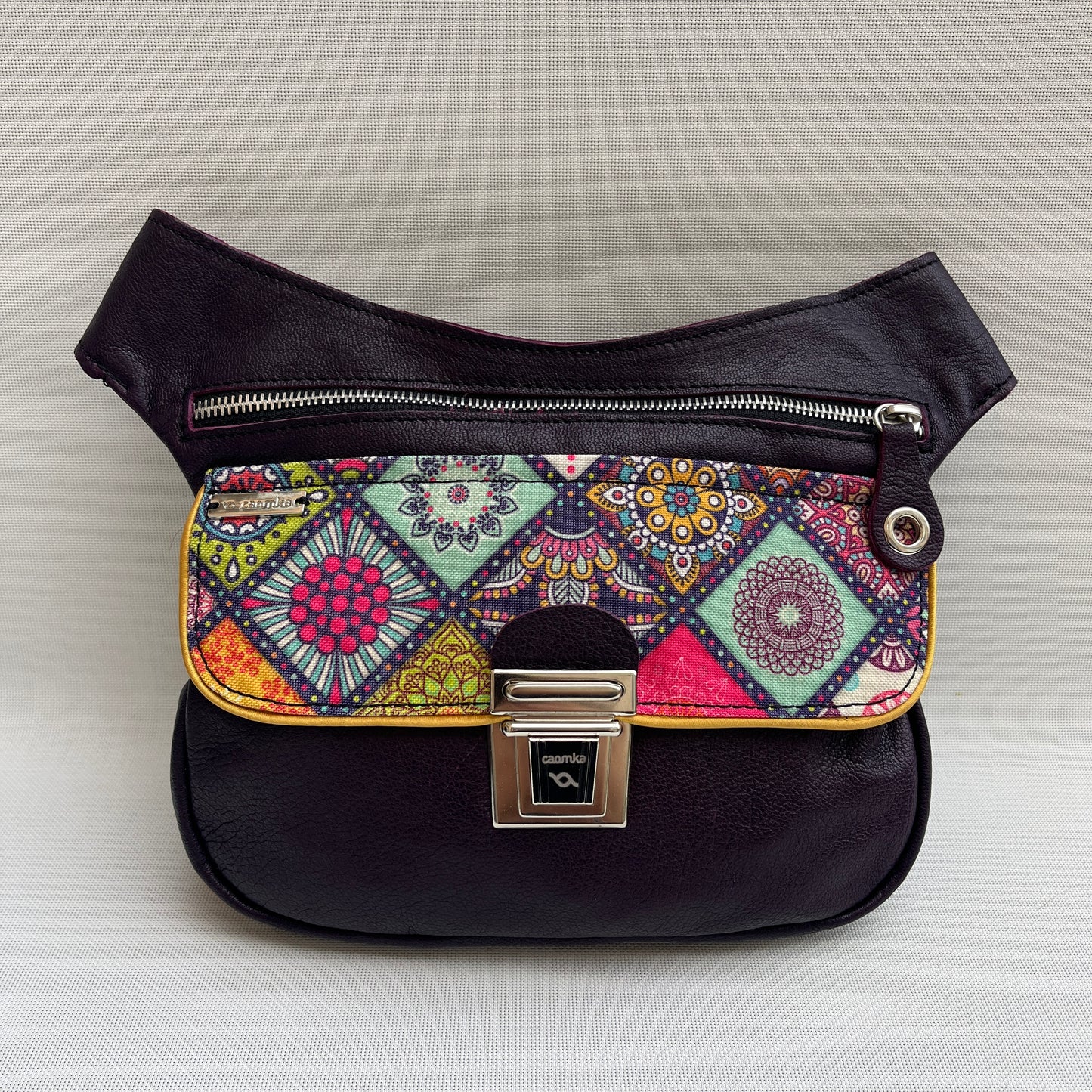 Special Dark Purple & Mandalas · Piel natural BioCuir® · Pieza Única Núm. 13227