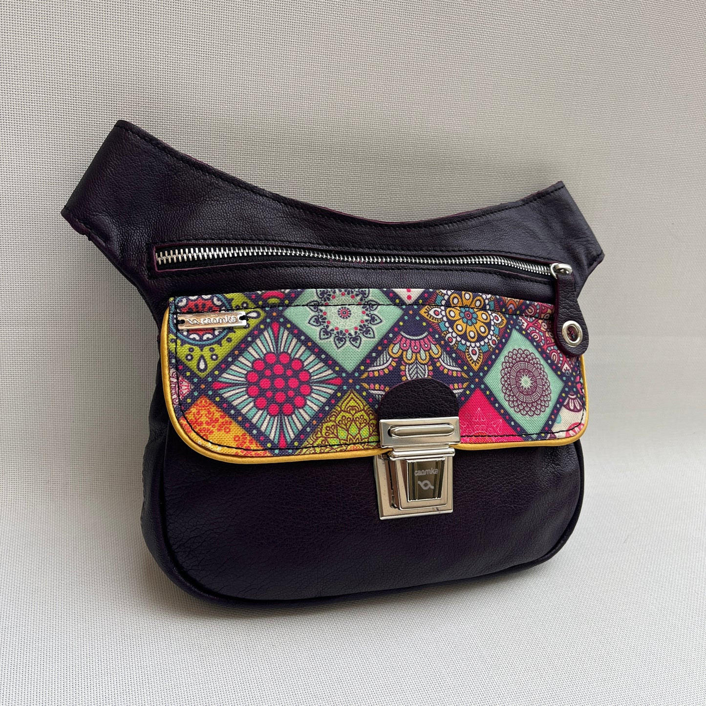 Special Dark Purple & Mandalas · Piel natural BioCuir® · Pieza Única Núm. 13227