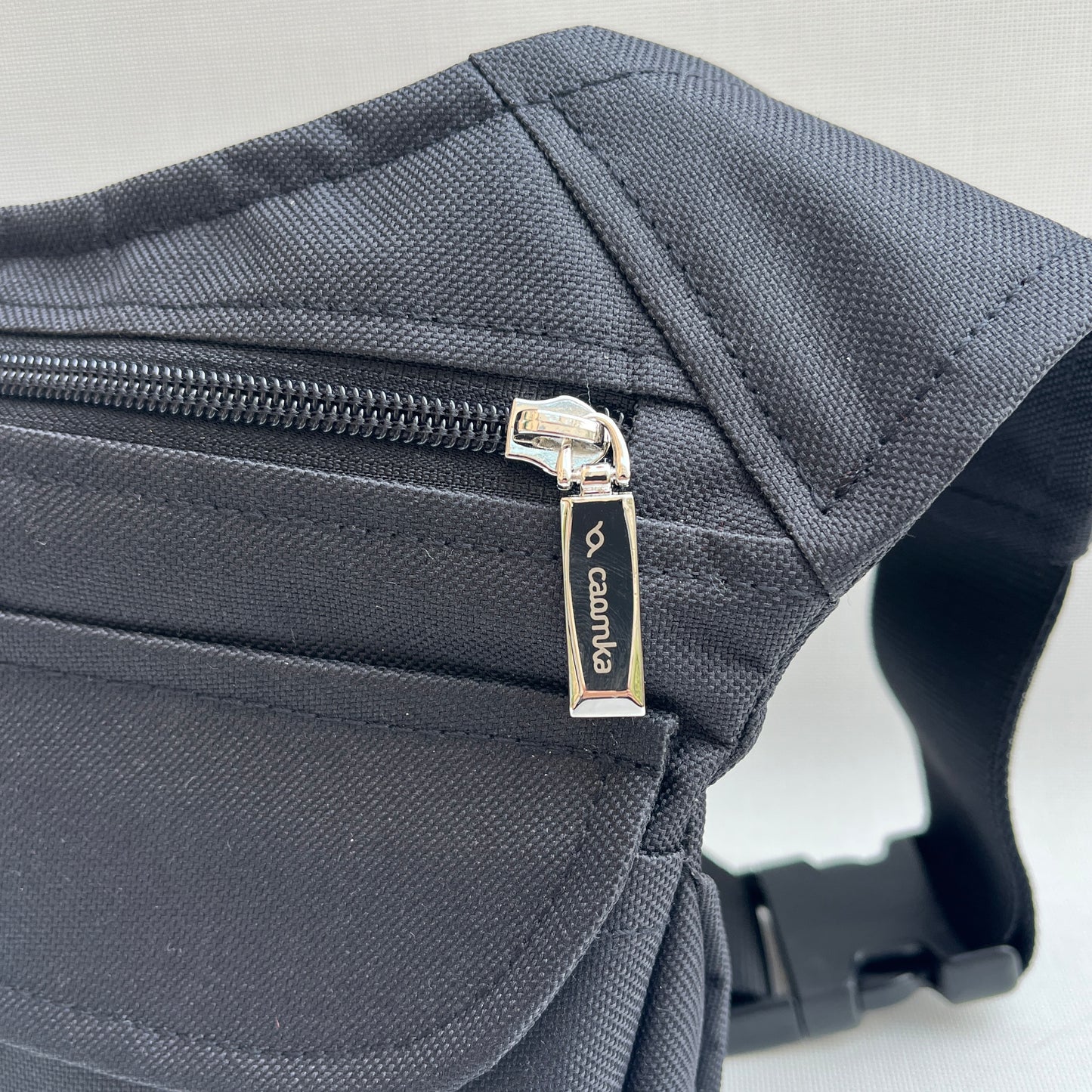 Classic Black "Cordura" &amp; Silver + Tasche auf der Rückseite, exklusives Teil Nr. 10473