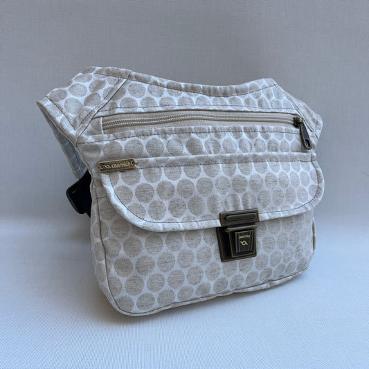 Chic Dots + Back pocket · Waterproof resin-coated fabric · Unique Piece No. 12300