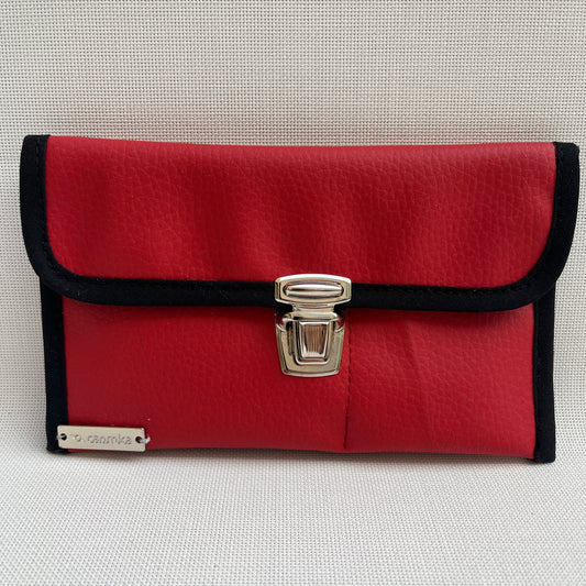 CAOMKA Flat Coin Purse Leatherette Unique Piece No. 13113
