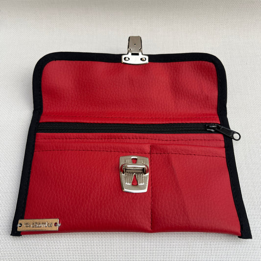 CAOMKA Flat Coin Purse Leatherette Unique Piece No. 13113