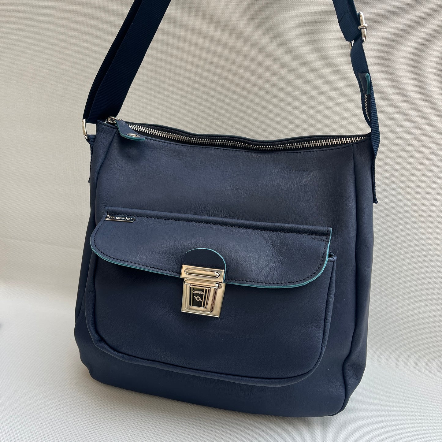 Caomka Tote Bag Special Edition BioCuir® Natural Leather Unique Piece 13029