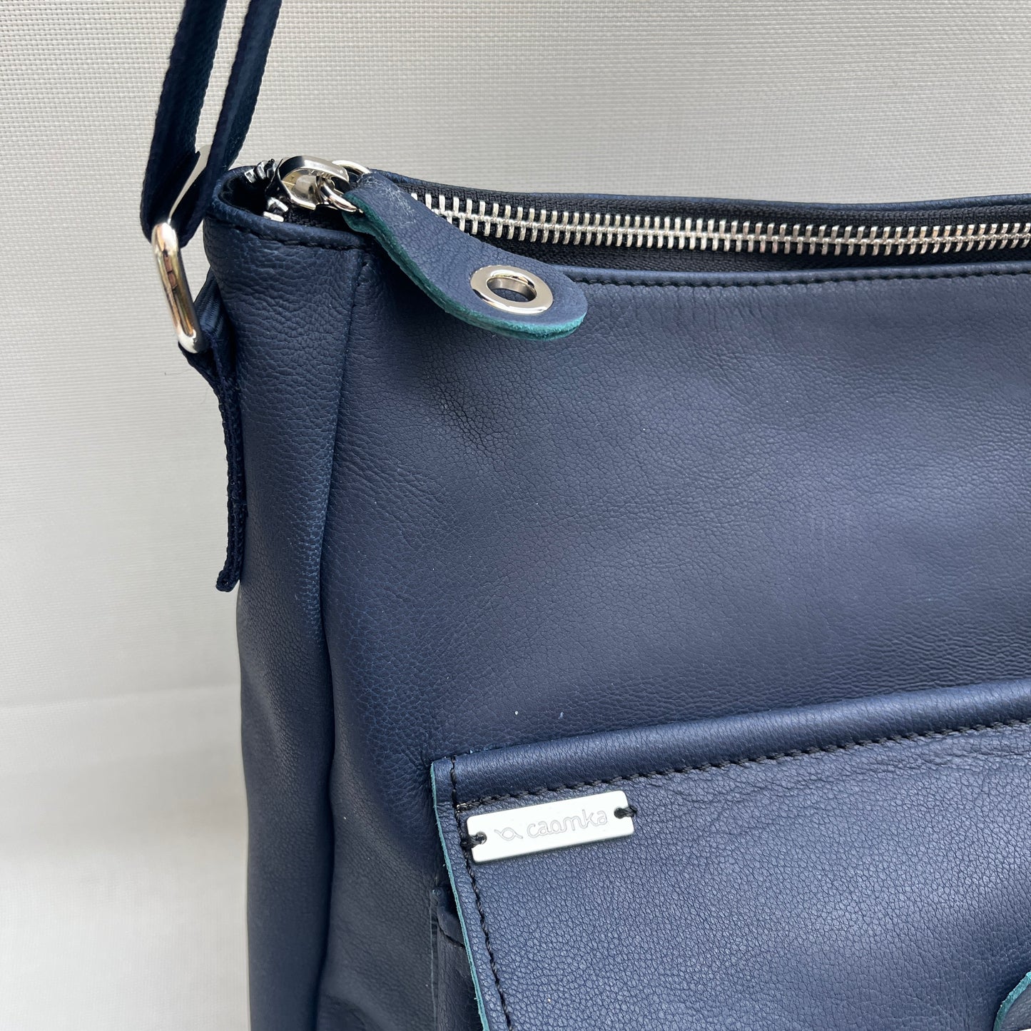 Caomka Tote Bag Special Edition BioCuir® Natural Leather Unique Piece 13029