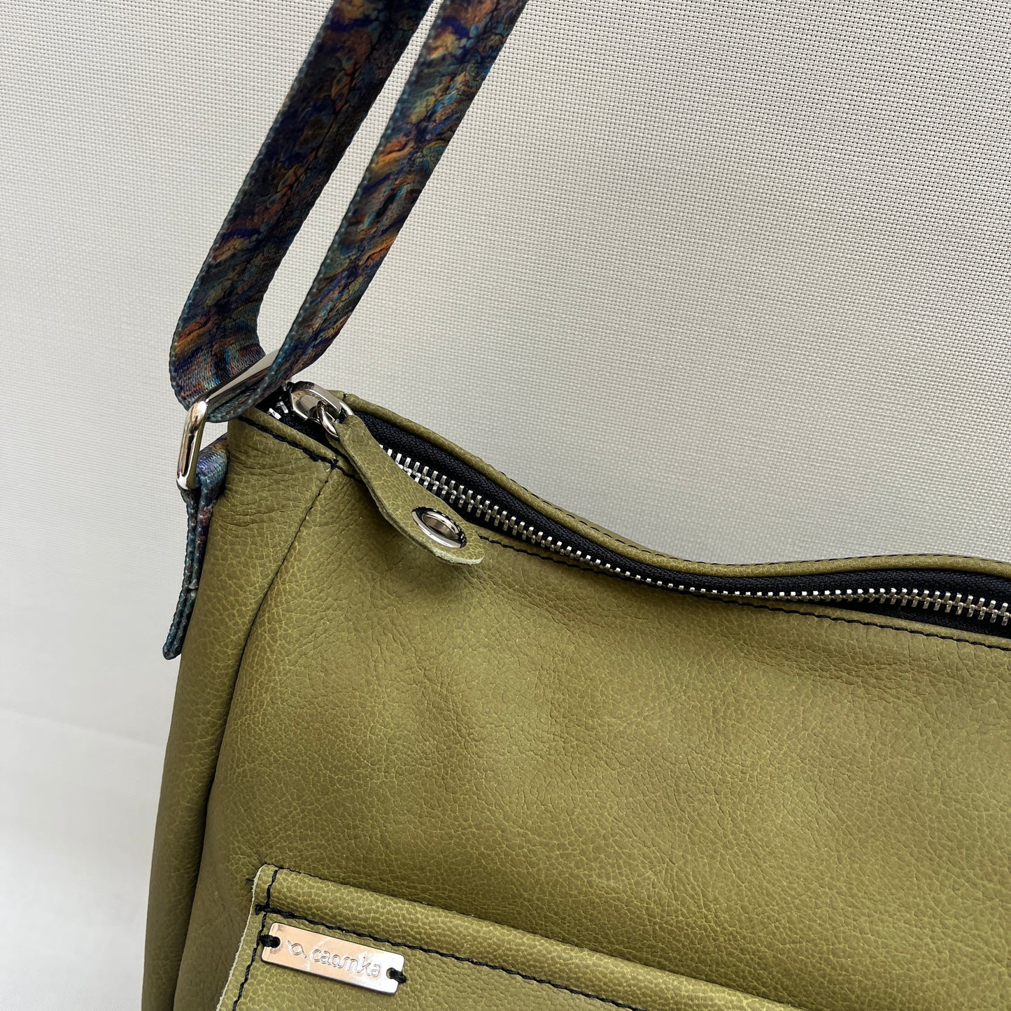 Caomka Tote Bag Special Edition BioCuir® Natural Leather Unique Piece 13031