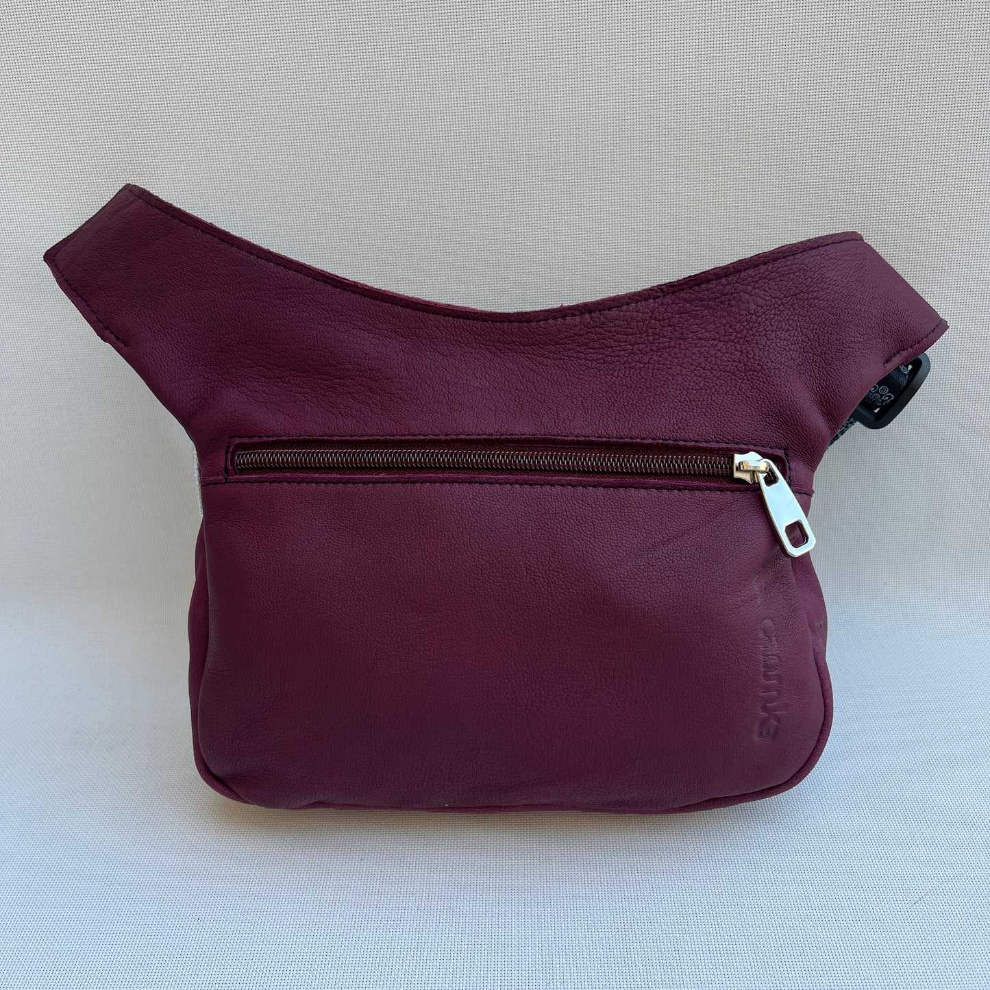 Special Bordeaux &amp; Mandalas BioCuir® natural leather Unique Piece No. 12642