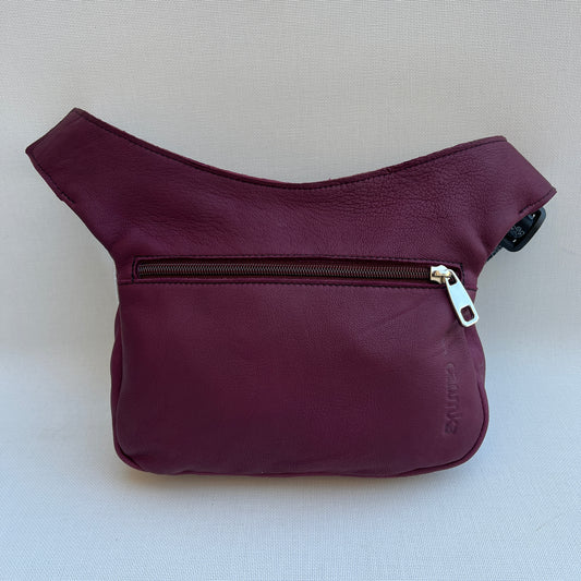 Special Bordeaux &amp; Mandalas BioCuir® natural leather Unique Piece No. 12642