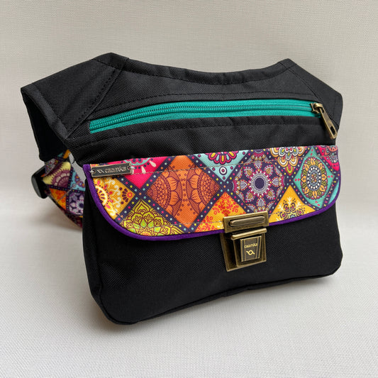 Special Black "Cordura" &amp; Mandalas · Waterproof · Unique Piece No. 11435
