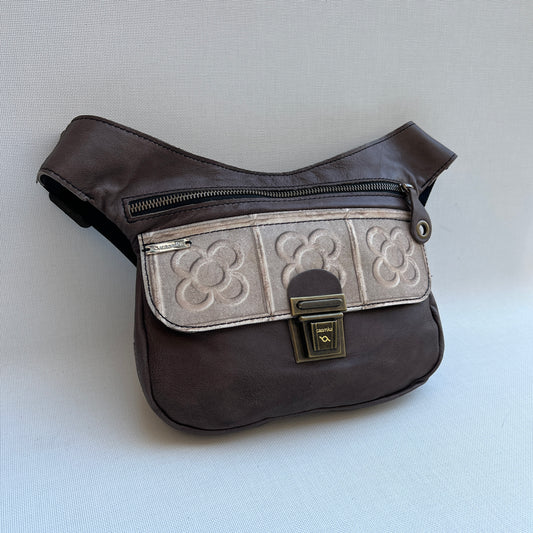 Special Taupe &amp; Panot BioCuir® natural leather Exclusive Piece No. 12307