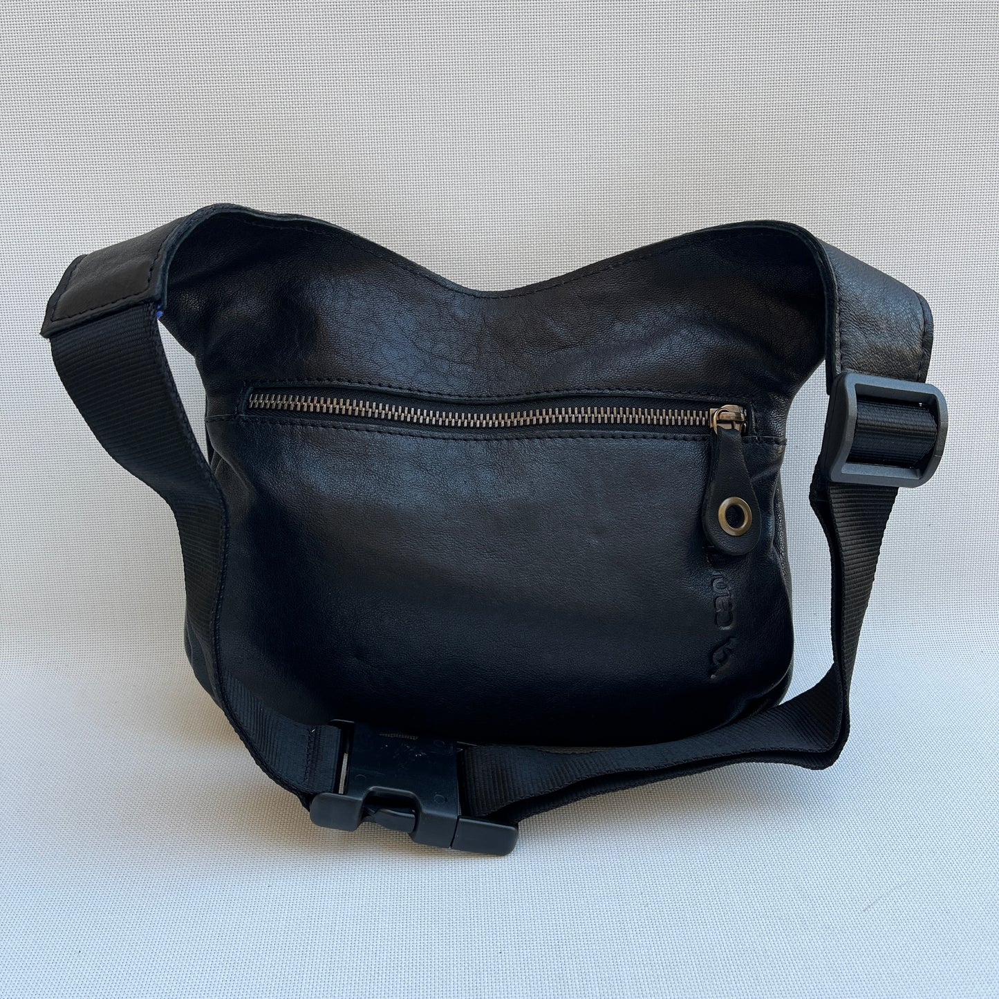 Special Elegant Black Natural leather BioCuir® Exclusive Piece No. 12308