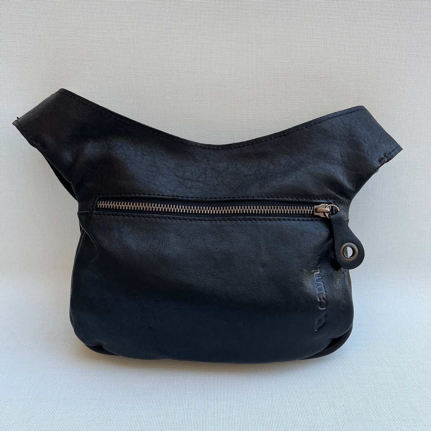 Special Elegant Black Natural leather BioCuir® Exclusive Piece No. 12308