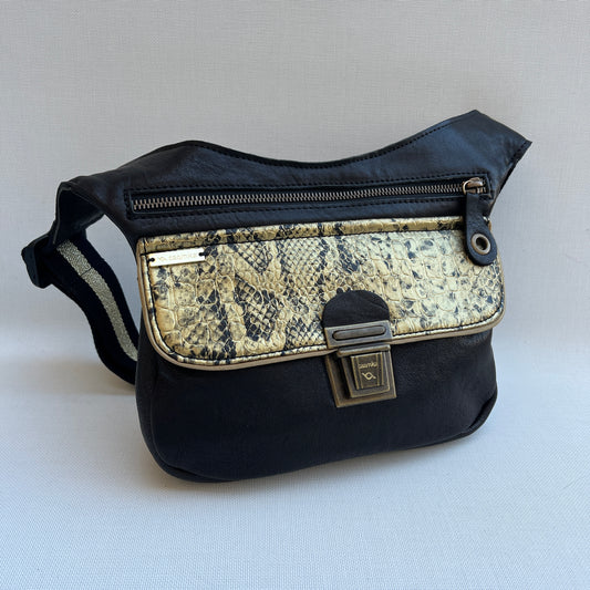 Special Black &amp; Golden Top Natural leather BioCuir® Exclusive Piece No. 12304