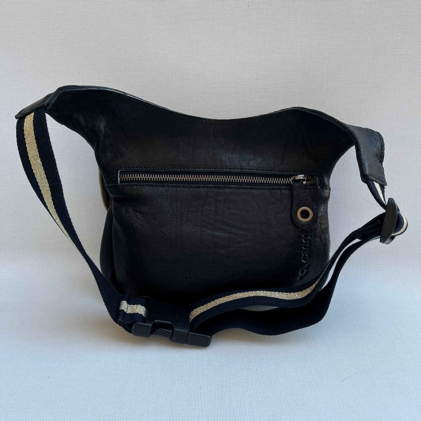 Special Black &amp; Golden Top Natural leather BioCuir® Exclusive Piece No. 12304