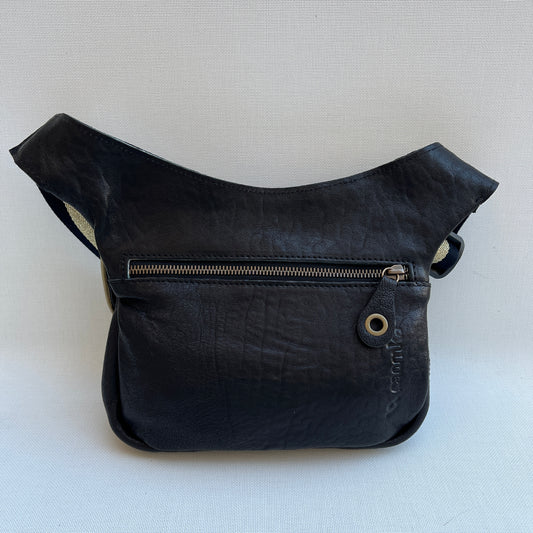 Special Black &amp; Golden Top Natural leather BioCuir® Exclusive Piece No. 12304