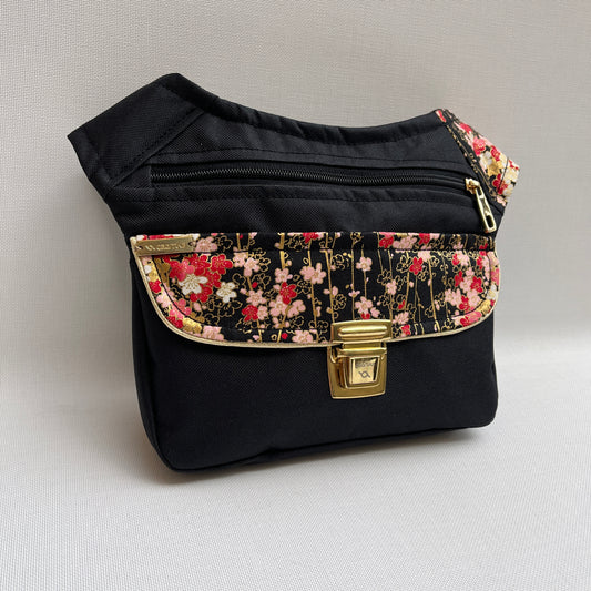 Special Black "Cordura" &amp; Flowers · Waterproof · Unique Piece No. 11606