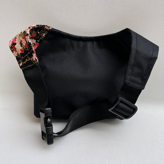 Special Black "Cordura" &amp; Flowers · Waterproof · Unique Piece No. 11606