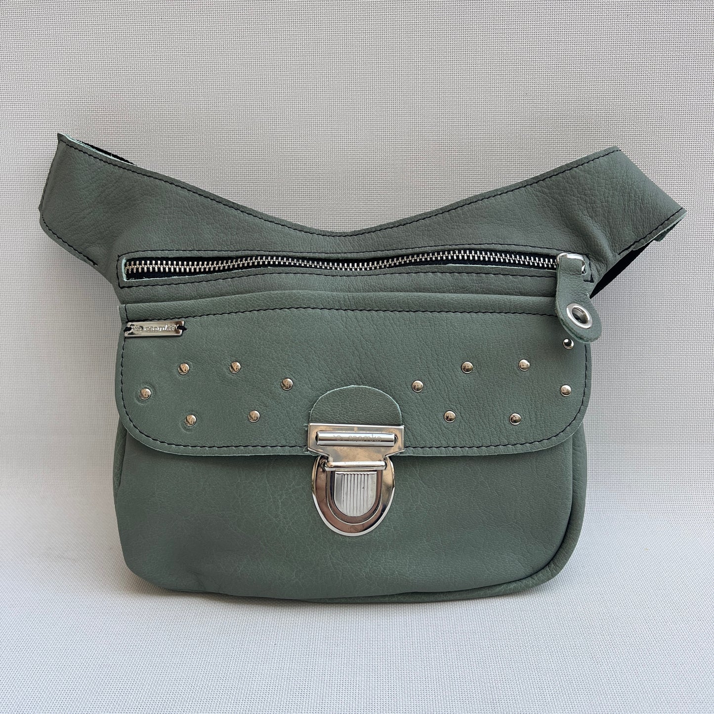 Premium "Turquoise Green" Natural BioCuir® Leather Exclusive Piece No. 13086