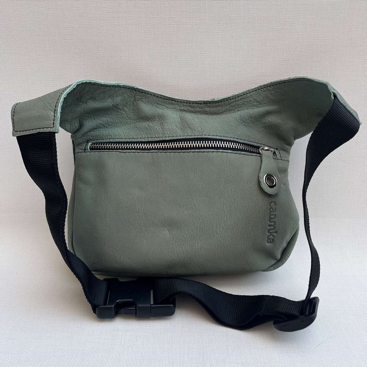 Premium "Turquoise Green" Natural BioCuir® Leather Exclusive Piece No. 13086