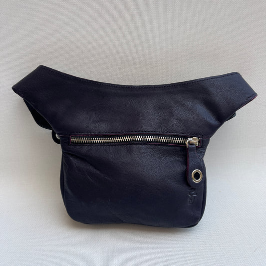Mini Dark Purple &amp; Silver Natural BioCuir® Leather Exclusive Part No. 13085