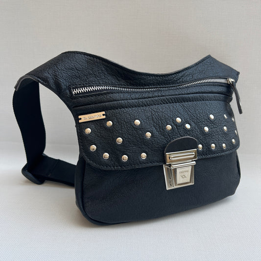 Premium Black &amp; Silver Natural BioCuir® Leather Exclusive Part No. 11963