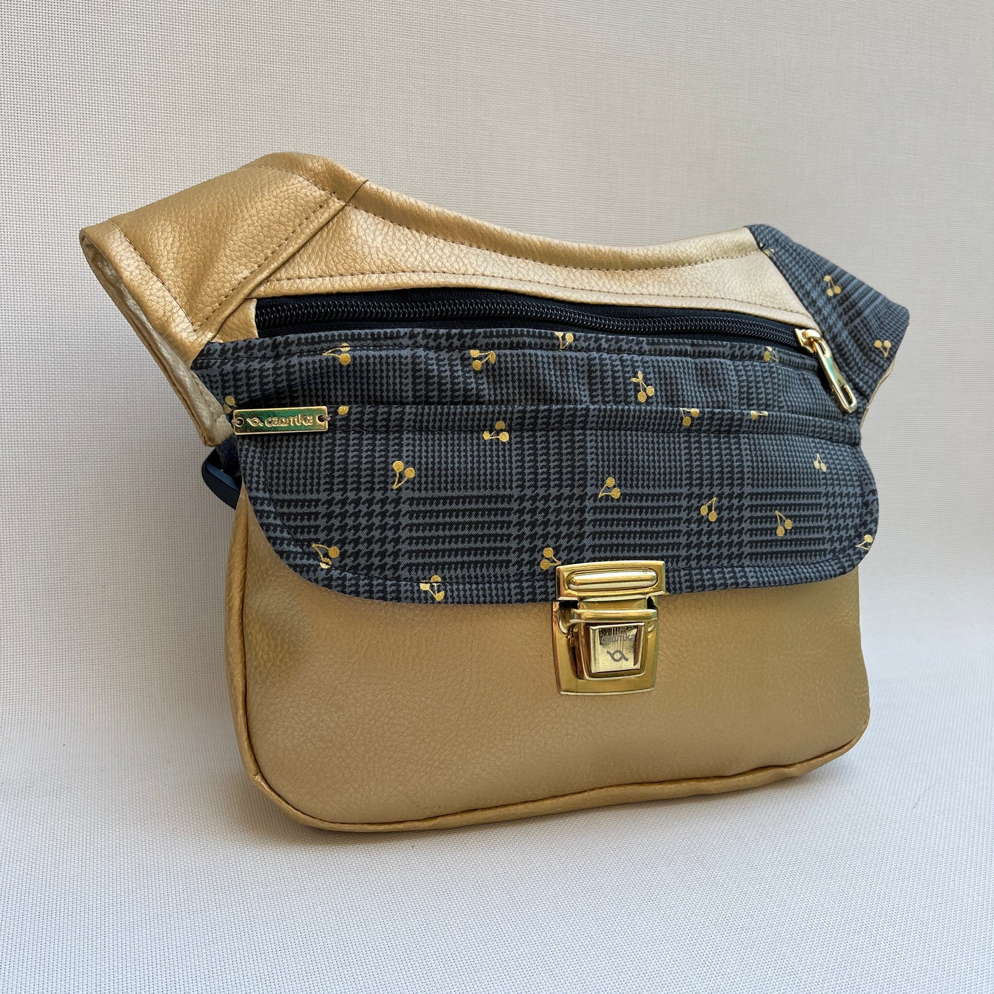 Special Golden "Pacha" Vegan Leather Unique Piece No. 12447