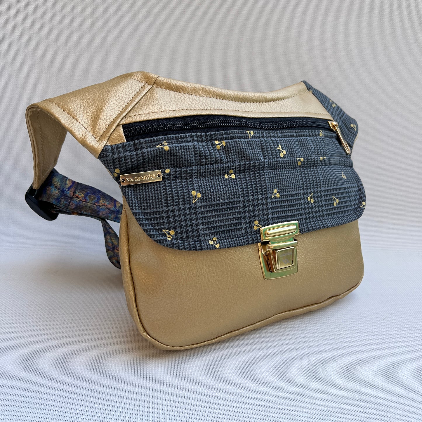 Special Golden "Pacha" Vegan Leather Unique Piece No. 12447