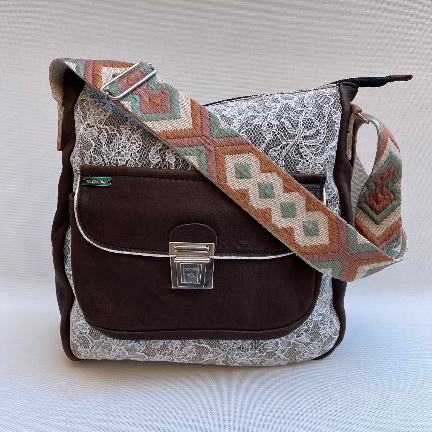 Caomka Tote Bag Special Edition BioCuir® Natural Leather Unique Piece 11463