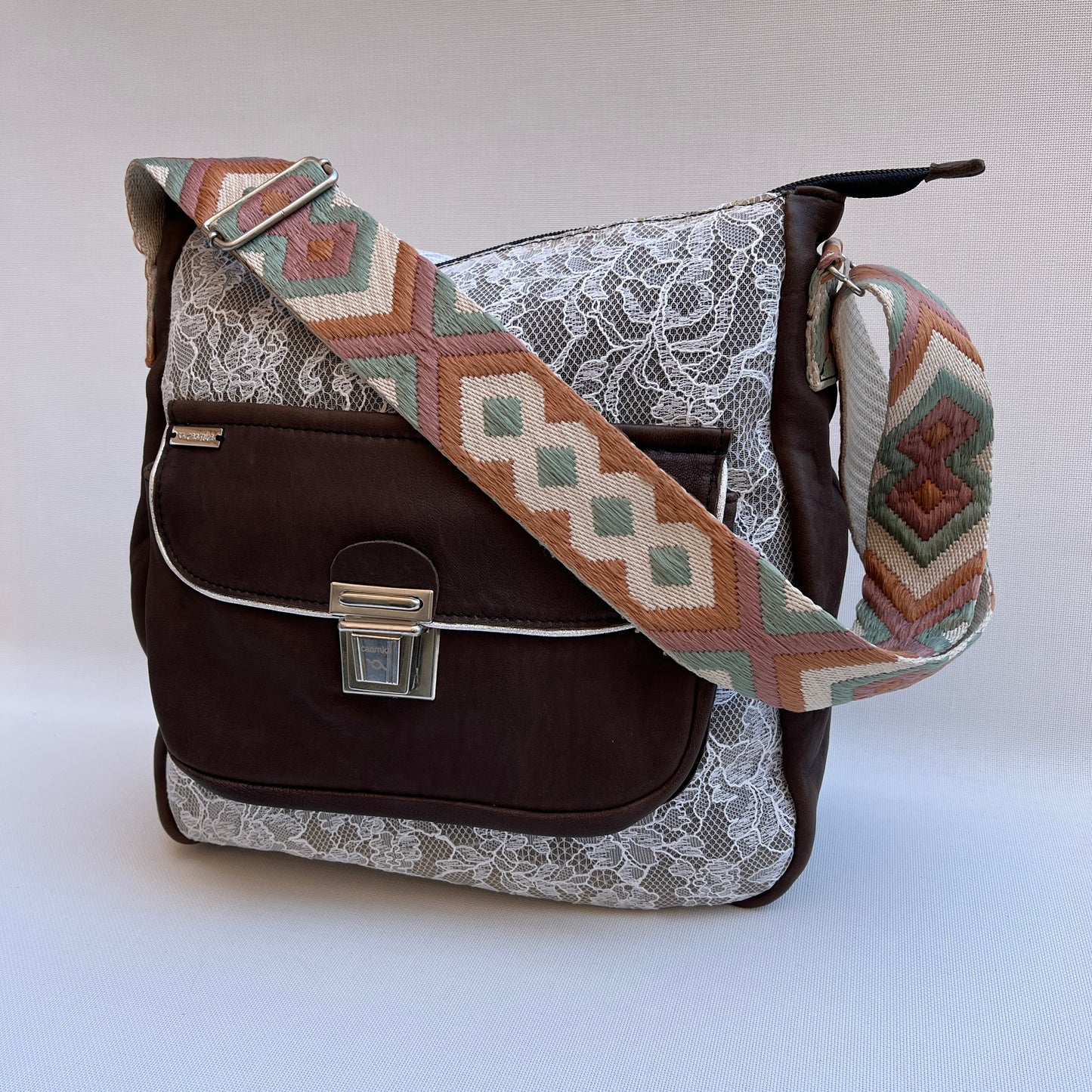 Caomka Tote Bag Special Edition BioCuir® Natural Leather Unique Piece 11463