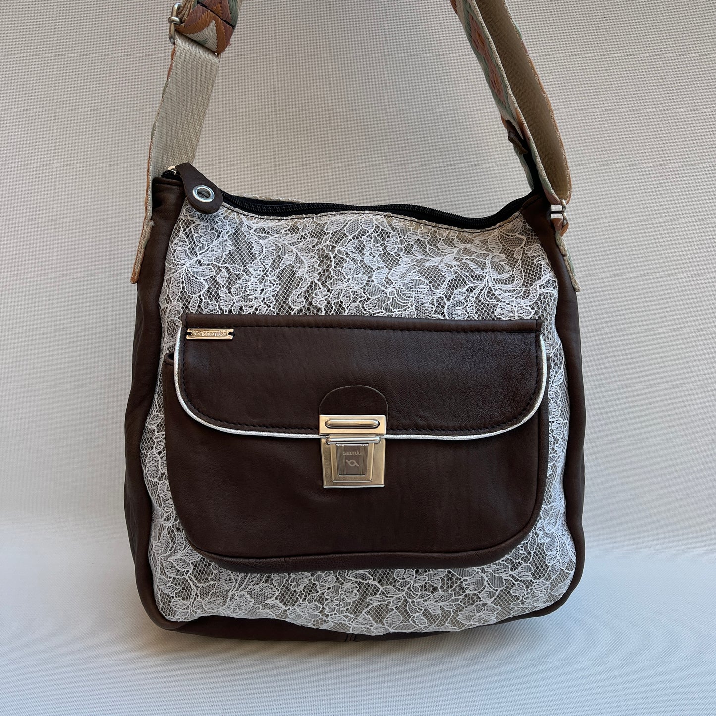 Caomka Tote Bag Special Edition BioCuir® Natural Leather Unique Piece 11463