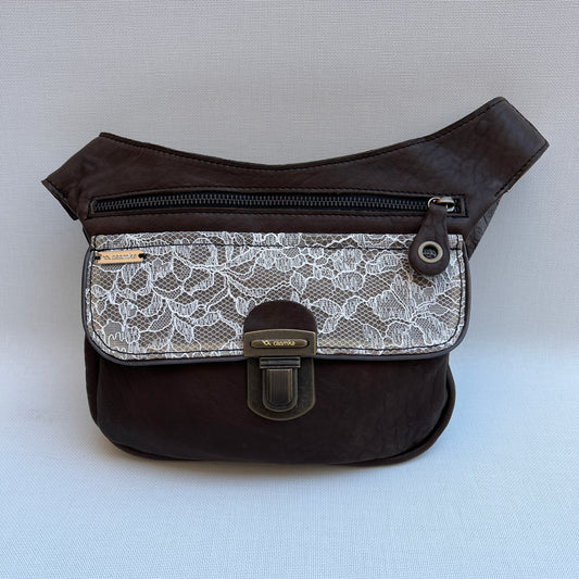 Special Brown Sweet Natural leather BioCuir® Unique Piece No. 11464