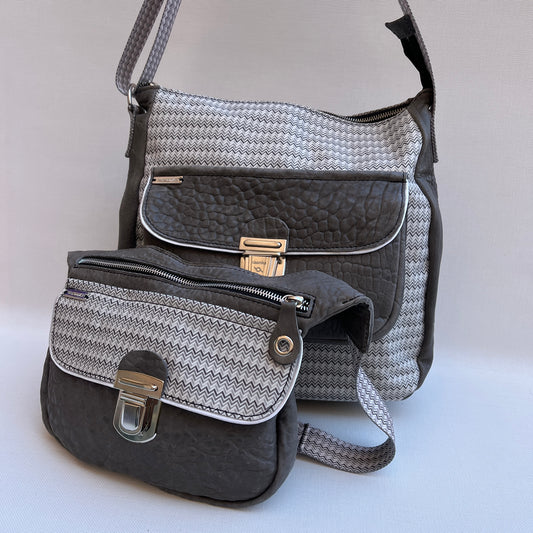 PACK Special Edition "Mother's Day" Fanny pack + ToteBag BioCuir® natural leather Unique Pieces 11469