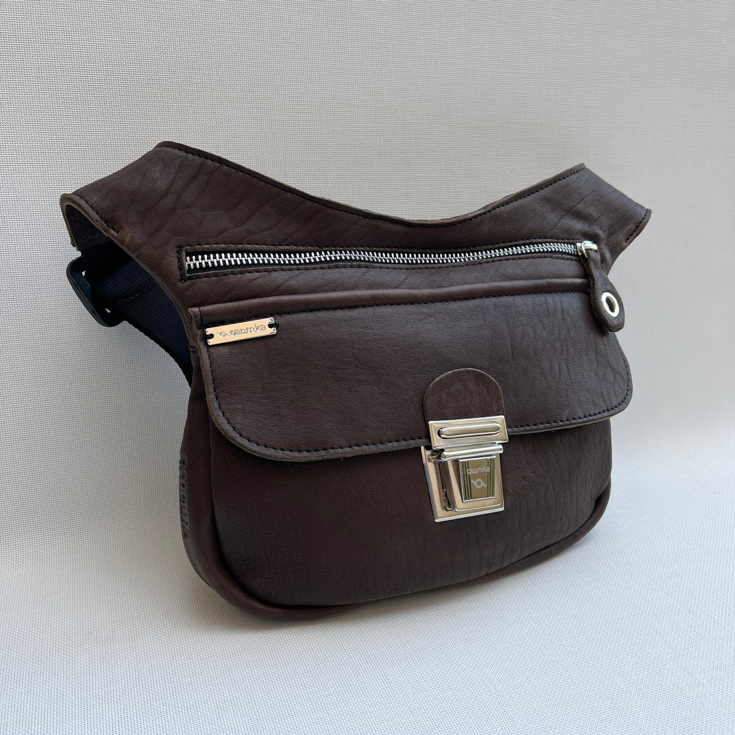 Classic Brown Dark Natural BioCuir® Leather Exclusive Piece No. 11504