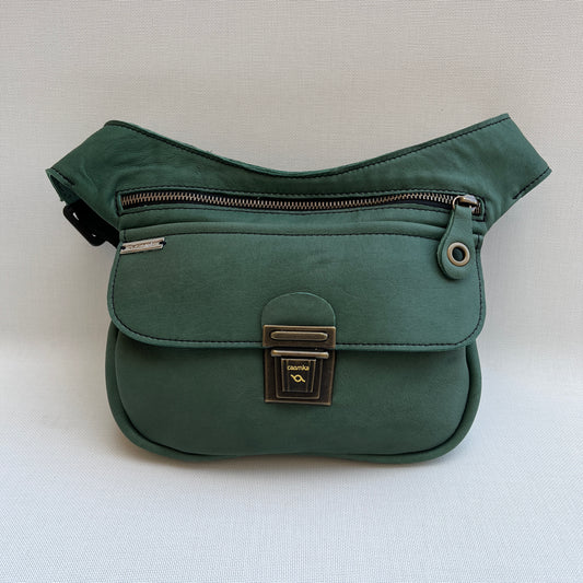 Classic Olive Green Natural BioCuir® Leather Exclusive Piece No. 11507