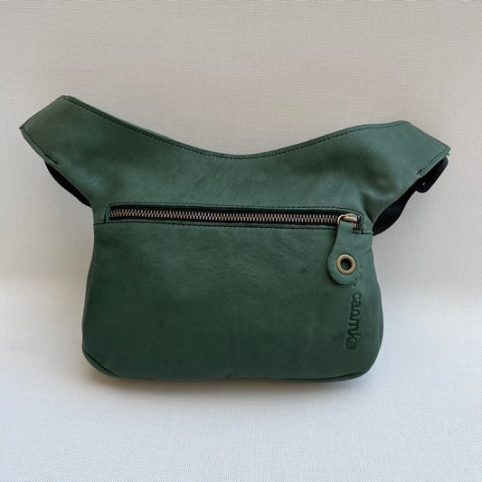Classic Olive Green Natural BioCuir® Leather Exclusive Piece No. 11507