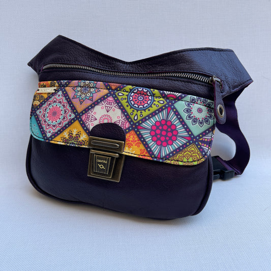 Special Dark Purple & Mandalas · Piel natural BioCuir® · Pieza Única Núm. 12362
