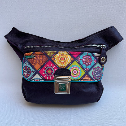 Special Dark Purple & Mandalas · Piel natural BioCuir® · Pieza Única Núm. 12366