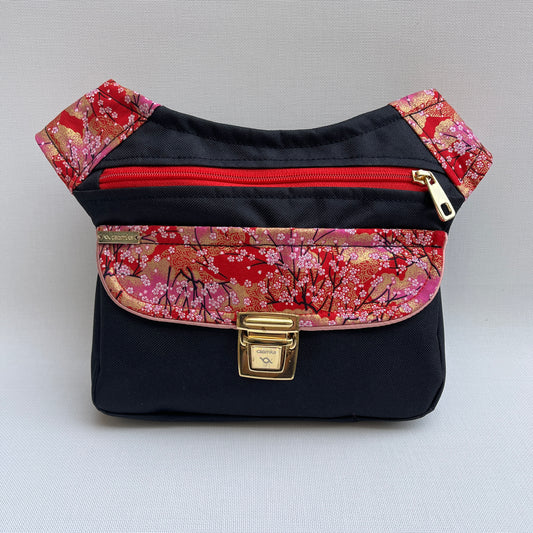 Special Black "Cordura" &amp; Flowers · Waterproof · Unique Piece No. 11566