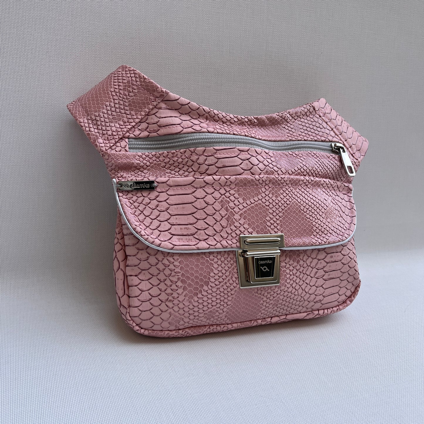 Special Pink Snake Vegan Leather Unique Piece No. 11536